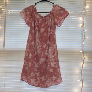 Mauve floral dress